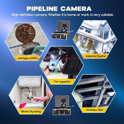 4.3 Inch 30M 22mm Industrial Pipe Sewer Drain Inspection Video Camera Waterproof - Picture 11 of 12