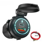 Moto, couvercle de ressort de voiture, prise allume - cigare USB qc3.0 a