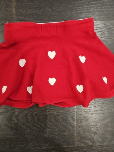 Gonna rossa H&m con cuori bianchi 2T - Foto 3 di 3