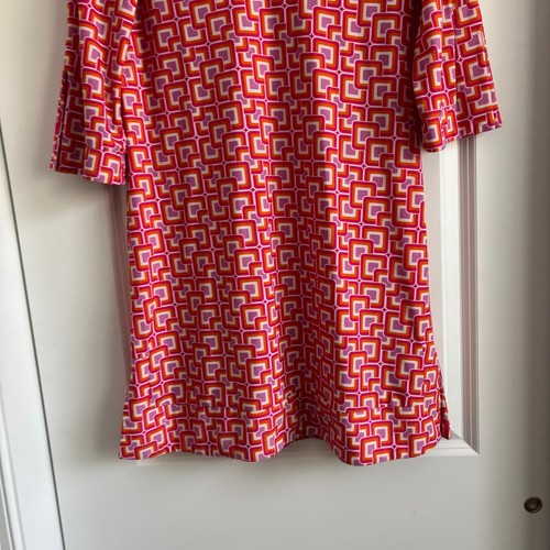 Jude Connally Women’s Nancy Dress Geometric Print Sz S Preppy Vacation - Picture 4 of 9