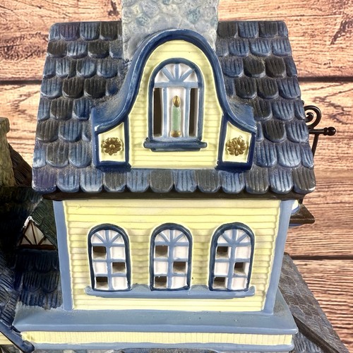 PARTYLITE Olde World Village #1 CANDLE SHOPPE House Teelichthalter Weihnachten - Bild 5 von 16