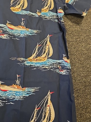 Neu mit Etikett Herren L Brooks Brothers Hemd normale Passform Kurzarm Segeln Angeln Boote - Bild 7 von 20
