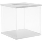  Spendenbox: Transparente Aufbewahrungsbox für Tombola-Lose –