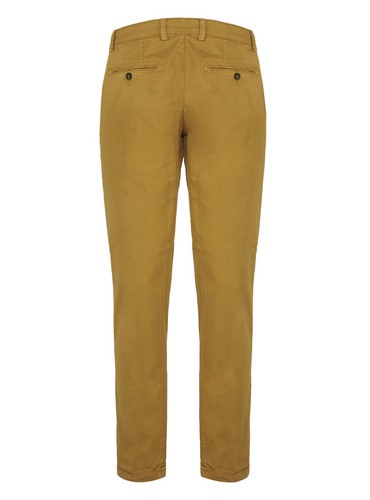 Pantalone Uomo Slim Fit Chino Invernale Tessuto Elasticizzato Tasca America - Foto 27 di 30