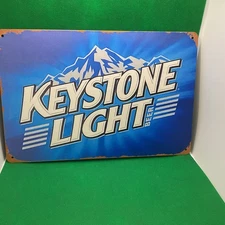 Keystone Light Beer-Metal Sign For Bar/Garage/Man Cave/Game Room