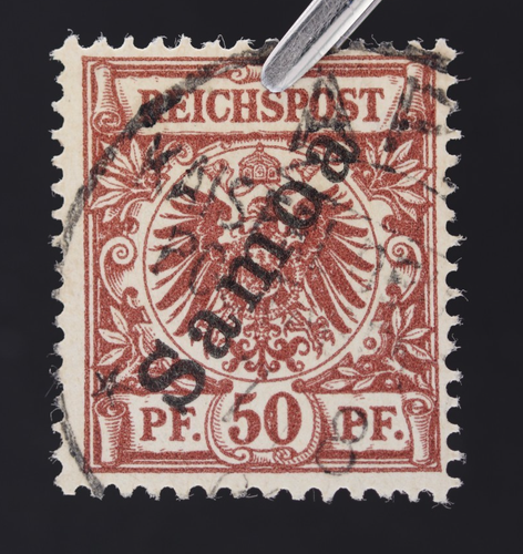 SAMOA SC#56 GEBRAUCHT CV$80 EXPERT SAMMLER SIGNIERT GESTEMPELTE TINTE AUF RÜCKSEITE - Bild 1 von 3