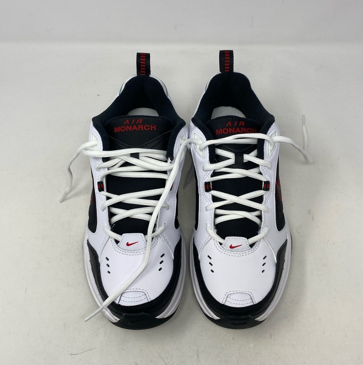Size 9 - Nike Air Monarch IV White Black Red for sale online
