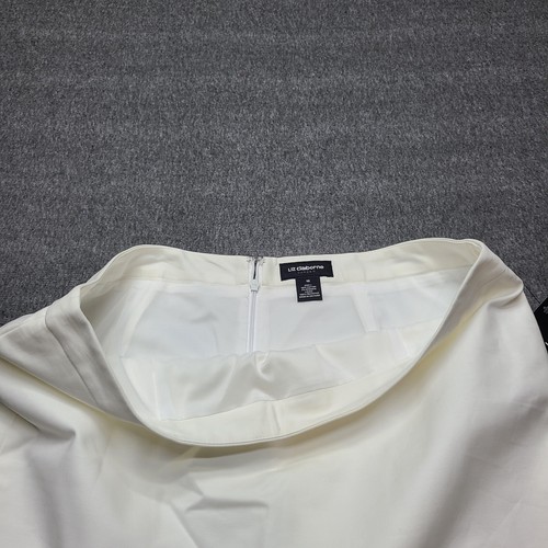 Liz Claiborne Skirt Womens 16 White Career Pencil Lined Classic Office Dressy - Picture 4 of 9