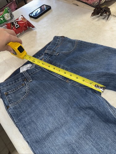 Pantalones de mezclilla Carhartt para hombre 30x32 azul calce relajado pierna recta ropa de trabajo - Imagen 6 de 8