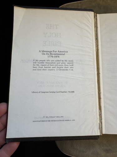 THE HOLY BIBLE An American Translation by WIlliam F. Beck 1976 Leader Publishing - Picture 4 of 11