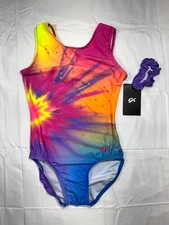 GK ' GIRLS ' GYMNASTICS TANK LEOTARD ' STELLAR SPLASH ' SIZE CL - DST127