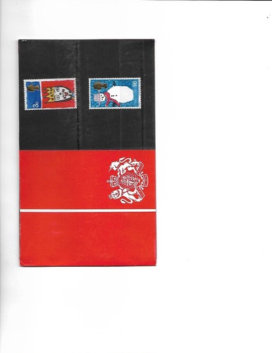 1967 KÖNIGLICHE POST PRÄSENTATIONSPAKET WEIHNACHTEN POSTFRISCH VORDEZIMALMARKEN