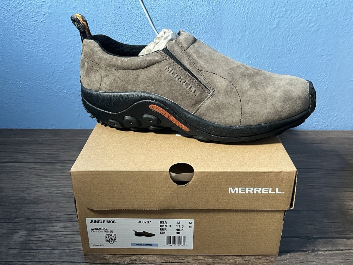 Merrell Jungle MOC Men's Gunsmoke Slip-On Shoes - Gray, US Merrell Jungle MOC Men's Gunsmoke Slip-On Shoes - Gray, US