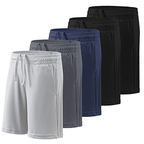  Boy's 5-Pack Athletic Large 5 Pack Black,black,dark Grey,navy,light Grey - Picture 1 of 7