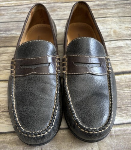 Martin Dingman Mens Bill Water Buffalo Leather Penny Loafer Sz 12W - Picture 2 of 7