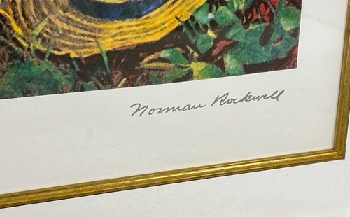 *Investment Alert* Rare Norman Rockwell Signed Seriolithograph #506/750 - Picture 5 of 7