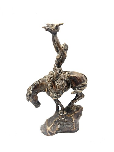 Franklin Mint "Prayer To The Healing Spirit" Buck McCain Bronze Statue - Bild 6 von 9