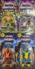 Mattel Turtles of Grayskull Michelangelo Ram Man Mer-Man Clawful  MOTU