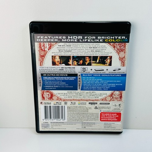 Evil Dead II 2 (4K Ultra HD + Blu-Ray) Like New + Fast Free Post - Picture 2 of 2