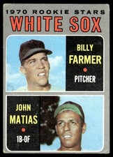 1970 Topps White Sox 1970 Rookie Stars - Billy Farmer/John Matias Rookie Chicago