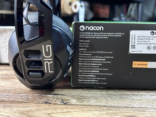 NACON RIG 700HX Black Ear-Cup (Over the Ear) Headset for Xbox One/Series X|S New - Picture 3 of 23