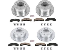 Front and Rear Brake Pad and Rotor Kit For 2011 GMC Sierra 3500 HD GS553GT