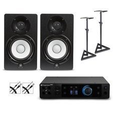 PreSonus Quantum HD2 Audio Interface w/Yamaha Studio Monitors/Cables/Stands HS5
