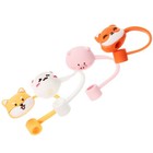  4PCS Tierdesign Strohabdeckung Schutz für den Schutzstroh Strohhalm Strohhalm