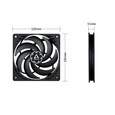 ARCTIC P12 Slim PWM PST 120mm Single Pack Case Fan (ACFAN00187A)