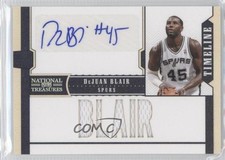 2010 Playoff National Treasures Player Name Signatures /30 DeJuan Blair #16 Auto