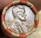 LINCOLN WHEAT CENT ROll 1909-1958 With 1955 D   XF/AU Wheat Ender (305)