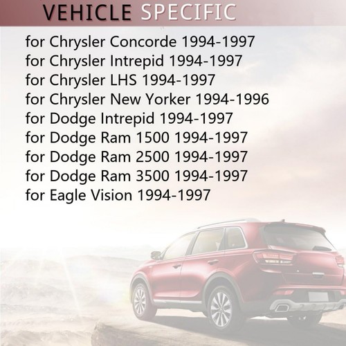 76829 4882482 Heater AC Control Knob Set For Dodge Intrepid Vision 1994-1997 - Picture 7 of 14