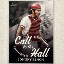 2025 Topps Series 1 Johnny Bench Call to the Hall Insert Card  #CTH-9 HOF Reds