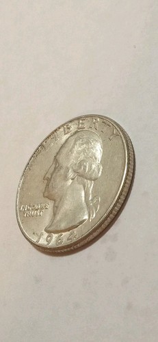 1964 P Washington Quarter Dollar, 90% Silver, Uncertified, NR. Lot #168 - Picture 9 of 13