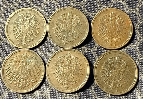6 Deutschland Kaiserreich 1 Pfennig