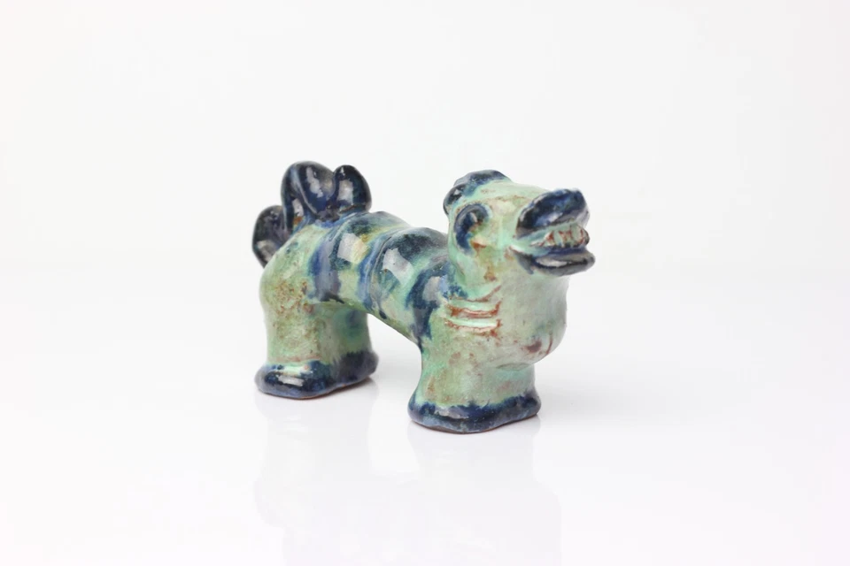 Austrian Wiener Werkstätte Gudrum Baudisch Ceramic Dragon Sculpture Figurine - Image 4 of 4
