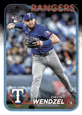 2024 Topps Update Series - Davis Wendzel #US248 (RC) Rangers