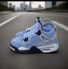 Jordan 4 Retro University Blue 2021 GS Size 4Y Pre-Owned Style : 408452-400 UNC