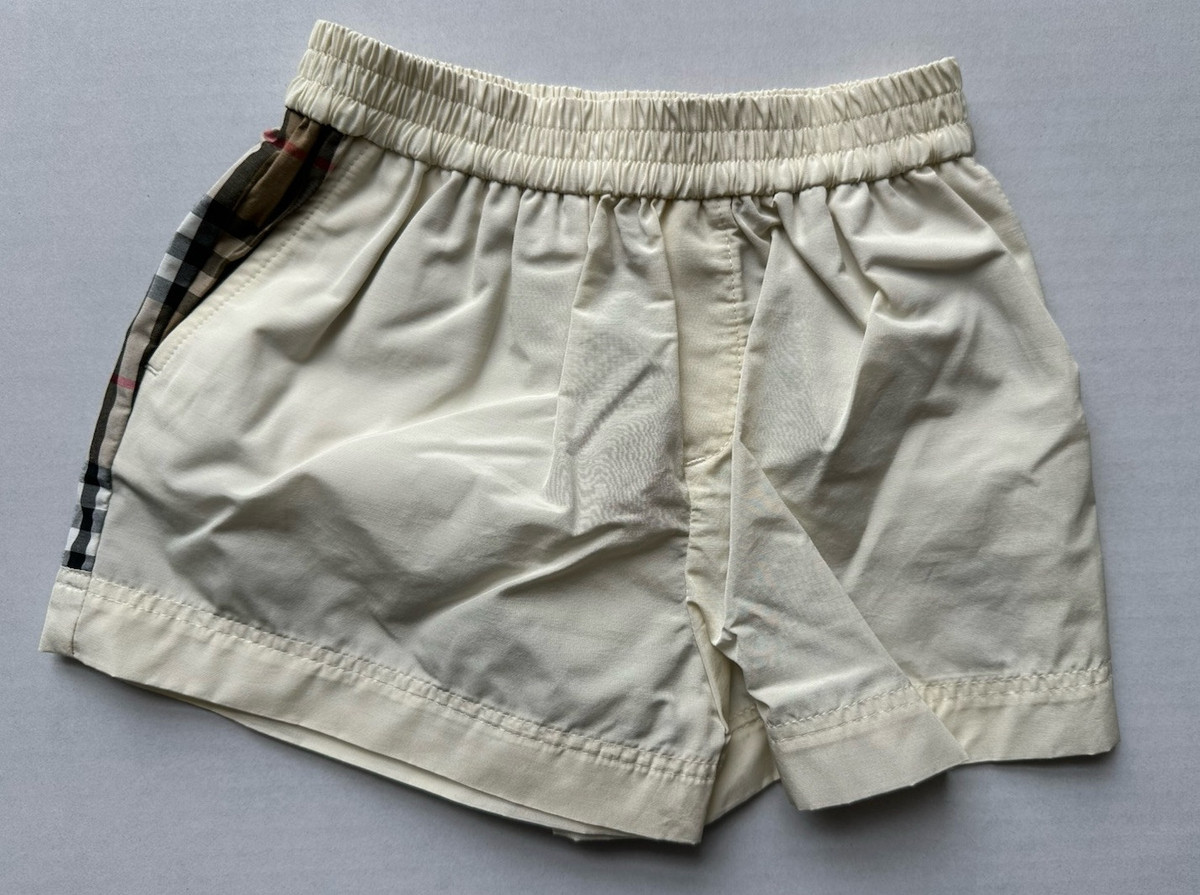Burberry Kids Halford Check Print Shorts | Neutrals | FARFETCH