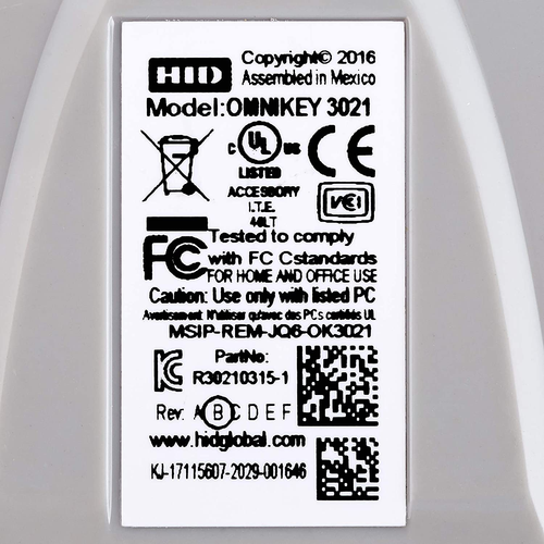 HID Global R30210315-1 OMNIKEY 3021 Usb ROHS CONF for Printer - 第 4/12 張圖片