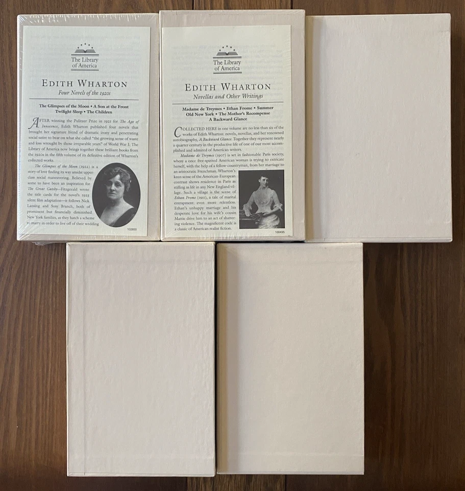 Edith Wharton 5 Volumes The Library of America Foto 3 de 4