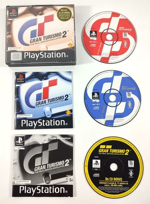 Jeu Playstation 1 PS1 en boite VF Gran Turismo 2 avec notices et Disque bonus - Photo 1/3