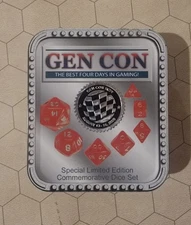 Gen Con 2009 Limited Edition Commemerative Dice Set - Complete - RPG D&D