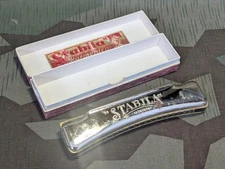 Vintage German Goldne Meisterin Stabila Harmonica in G DRWZ DRGM 1930s 1940s WW2