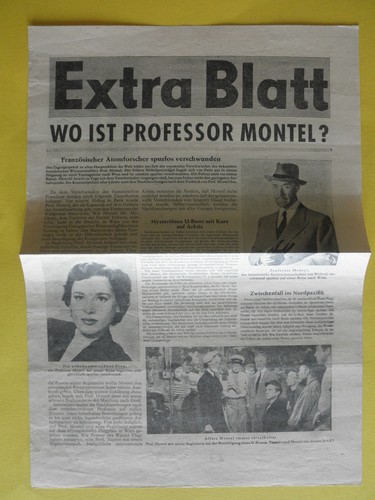 Inferno / Richard Widmark, Bella Darvi / EA-Handzettel von 1954