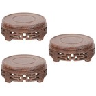  3pcs hölzerne antike Regal Vase Display Rack kleines Teetasse Display Stand
