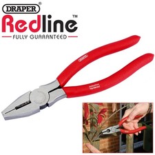 Image of 8" Combination Pliers Draper 68236 200mm Carbon Steel Nonslip - Dipped Handle