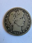 1908-O Barber Quarter Dollar With Eagle On Back