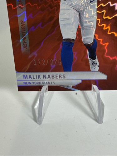 Malik Nabers 2024 Donruss Elite Football Aspirations RC /875 New York Giants - Picture 2 of 3