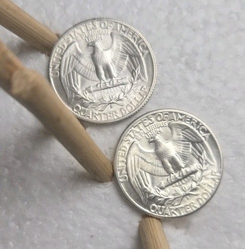 LOT OF 2 - 1941-S, 1951-D Uncirculated WASHINGTON SILVER QUARTER Choice GEM BU - Bild 9 von 9